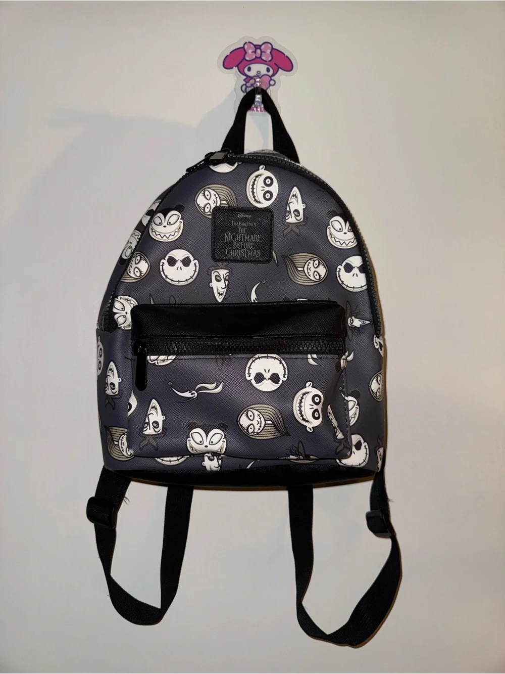 Disney’s The Nightmare Before Christmas Faces Mini Backpack Grey And Black